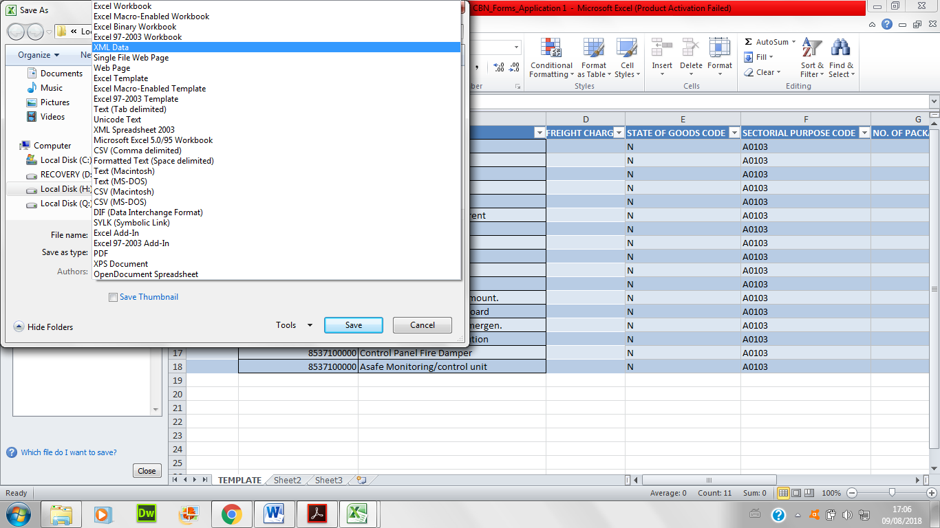 FORM M REGISTRATION